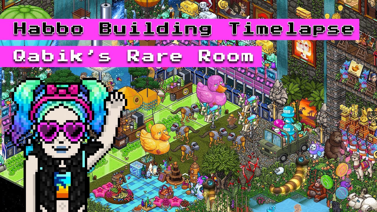 [Timelapse Build] Qabik's Rare Room Habbo Hotel YouTube