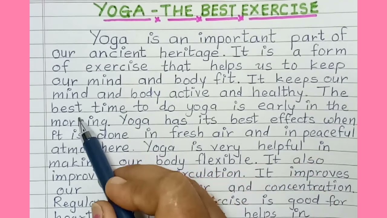 Essay / Lines on Yoga easy for Kids
