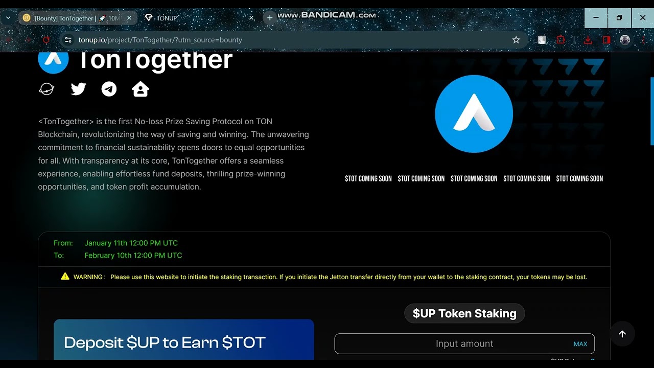 Exploring TonTogether & TonUP: Revolutionizing Savings and Winning