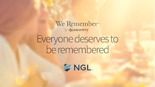 Setting Up a We Remember Page NGL 2020