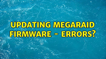 Updating megaraid firmware - errors?