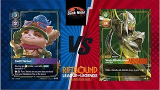 Teemo vs Master Yi gameplay Riftbound Tcg league of legends 