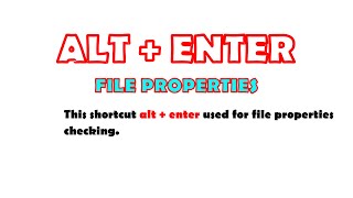 Windows File Properties Shortcut Key | Check File Properties Quickly | Tech Tips