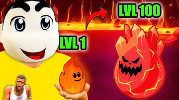 I MERGE WATER and FIRE to fight AIR and EARTH with SHINCHAN and CHOP | ELEMENTAL MERGE Part 2