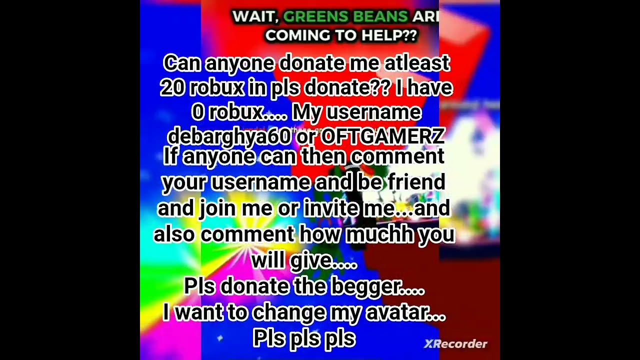 pls donate the begger....