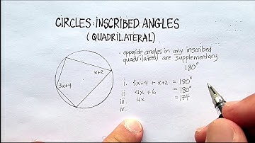 Circles: Inscribed Quadrilateral (Example One)