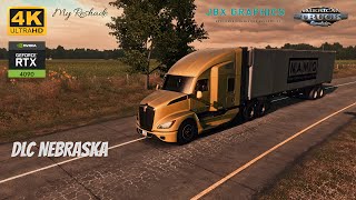 ATS 1.50 with JBX 3 + my RESHADE crossing NEBRASKA realistic graphics RTX 4090 4K max settings