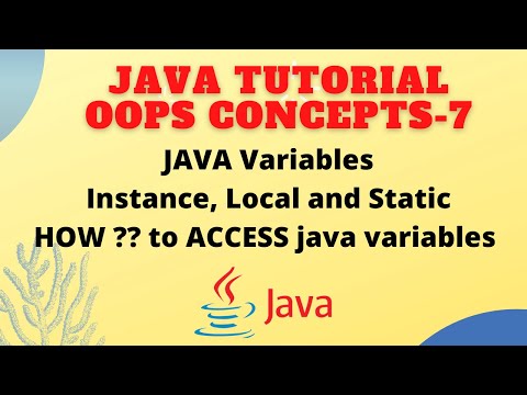 JAVA Variables Instance, Local and Static || How to Access the JAVA Variables with coding examples