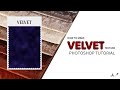 Velvet Fabric Rendering ( Photoshop FABRIC TEXTURE / Pattern Tutorial )
