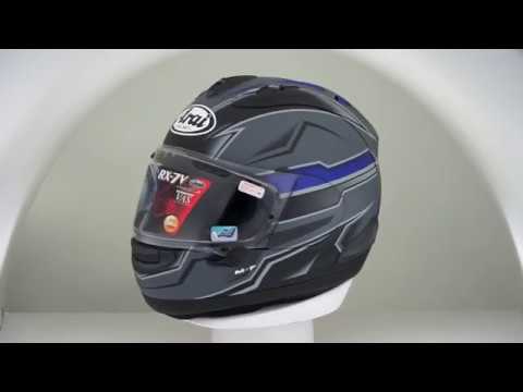Arai RX-7V Scope Grey - YouTube