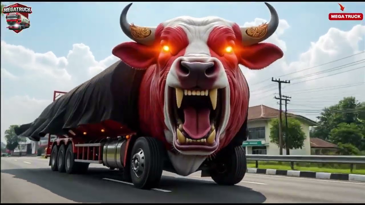 GOKIL PARAH‼️ Truk Tangki Pertamina Mendadak Jadi Barongan Bantengan! 🔥