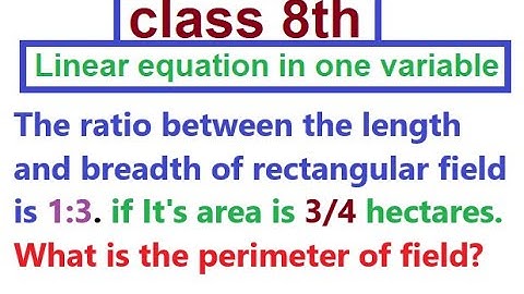 The ratio between the length and breadth of rectangular field is 1:3. if It