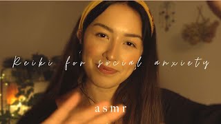 asmr reiki for social anxiety (crystal healing, energy protection, hand movements, asmr for sleep)