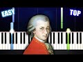 TOP MOZART Pieces - EASY PIano Tutorials by PlutaX