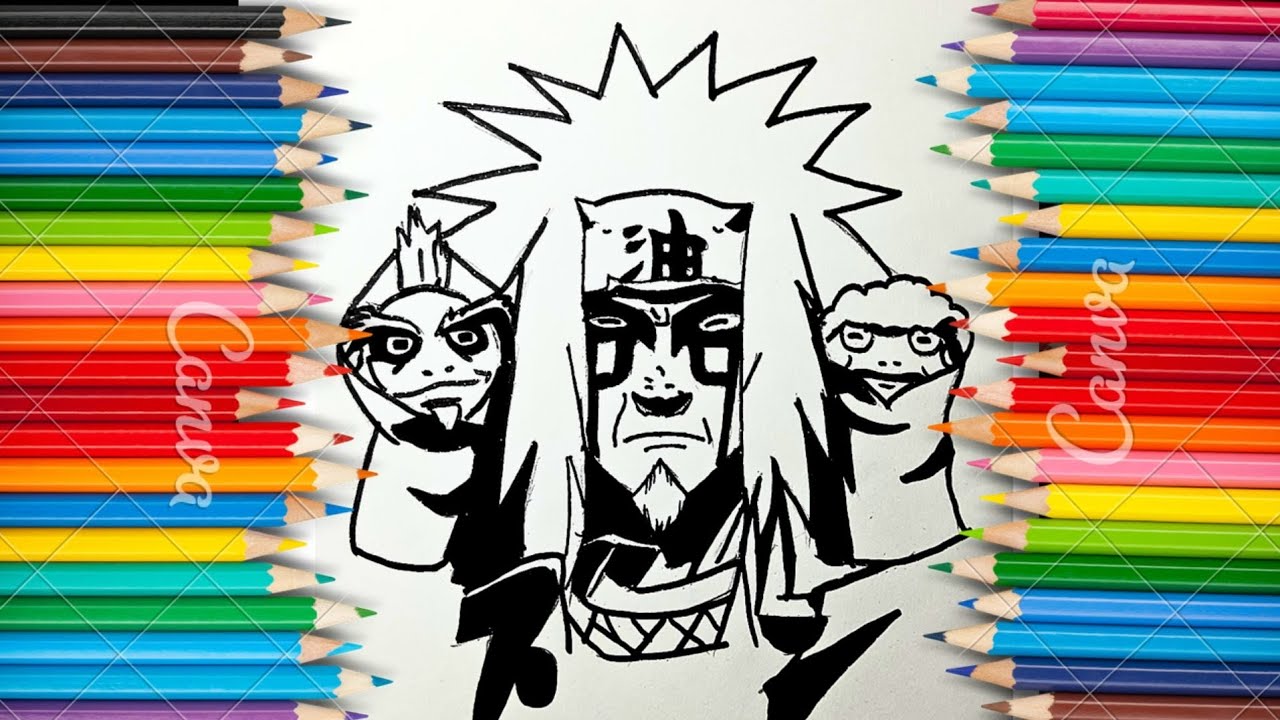 Drawingjiraiya sage mode // speed drawing jiraiya sage mode