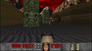 CYBERDEMON!!  Playthrough of Doom E2M8 in UV Difficulty, 100% Run