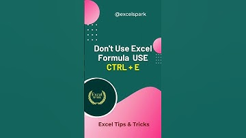 Excel Tips - Don