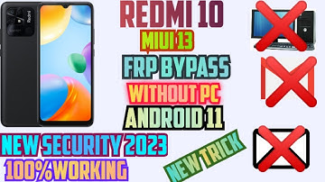 Redmi 10 power frp Bypass Without Pc |MiUi 13 Frp Bypass |How to Bypass Redmi 10 Frp Without Pc Work