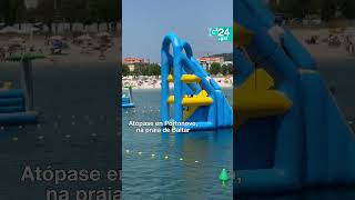 🌊 SANXENXO | O parque acuático flotante máis grande de España está en Portonovo