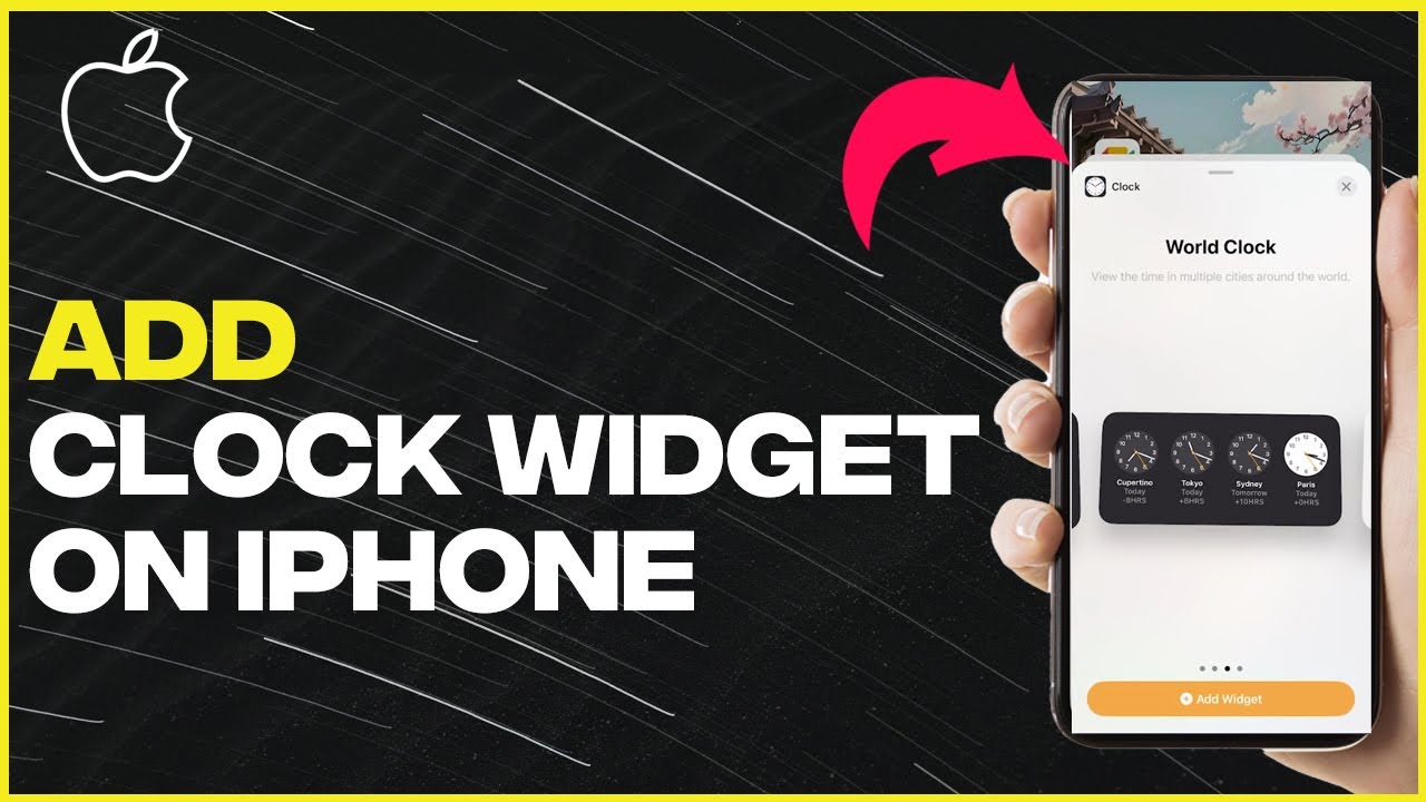 How to Add Clock Widget on Iphone Full Guide (latest update) YouTube