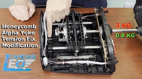 Honeycomb Alpha Yoke Pitch Tension Cord Mod Fix for Flight Simulation
