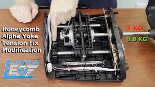 Honeycomb Alpha Yoke Pitch Tension Cord Mod Fix for Flight Simulation