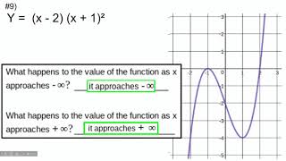 Polynomial x intercepts, multiplicity, and graphs PART 2