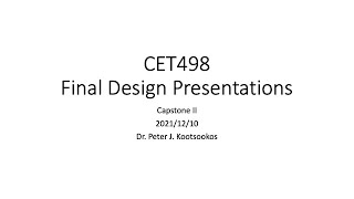 CET498 Capstone II Final Presentations Fall 2021 Net Worth