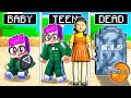 BIRTH TO DEATH Of The SQUID GAME DOLL In MINECRAFT! (CRAZY STORY!)