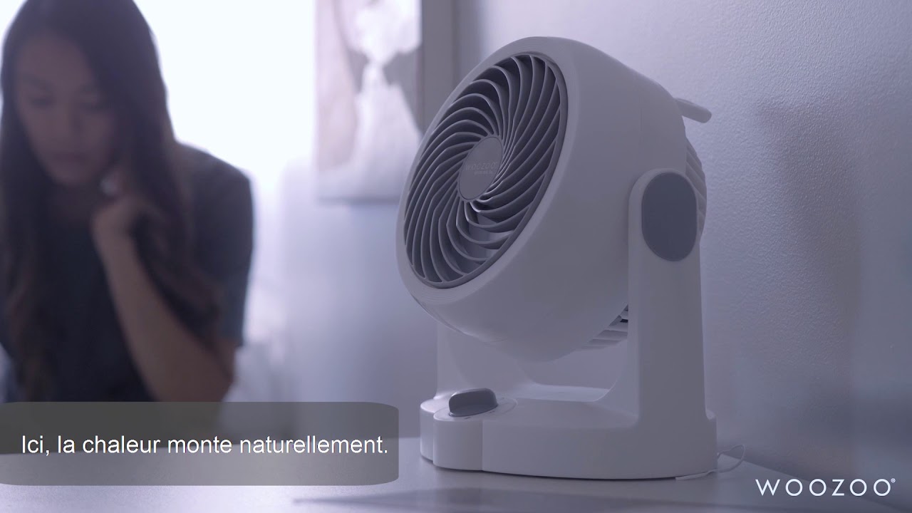 Woozoo, Ventilateur colonne silencieux et puissant, Portée 10m,  Oscillation, Télécommande, Minuterie, Salon - Woozoo TWF-C82T - Blanc