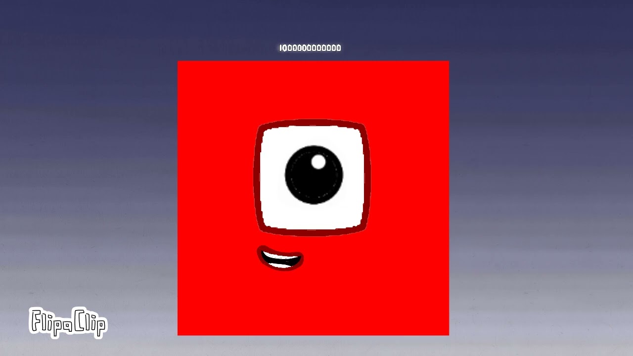 Numberblocks a la potencia de 10 1-1D