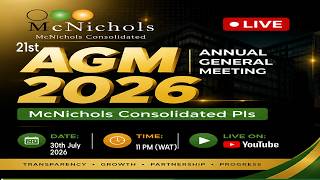 LIVE | McNichols Consolidated Plc 21st Annual General Meeting (AGM) 2026