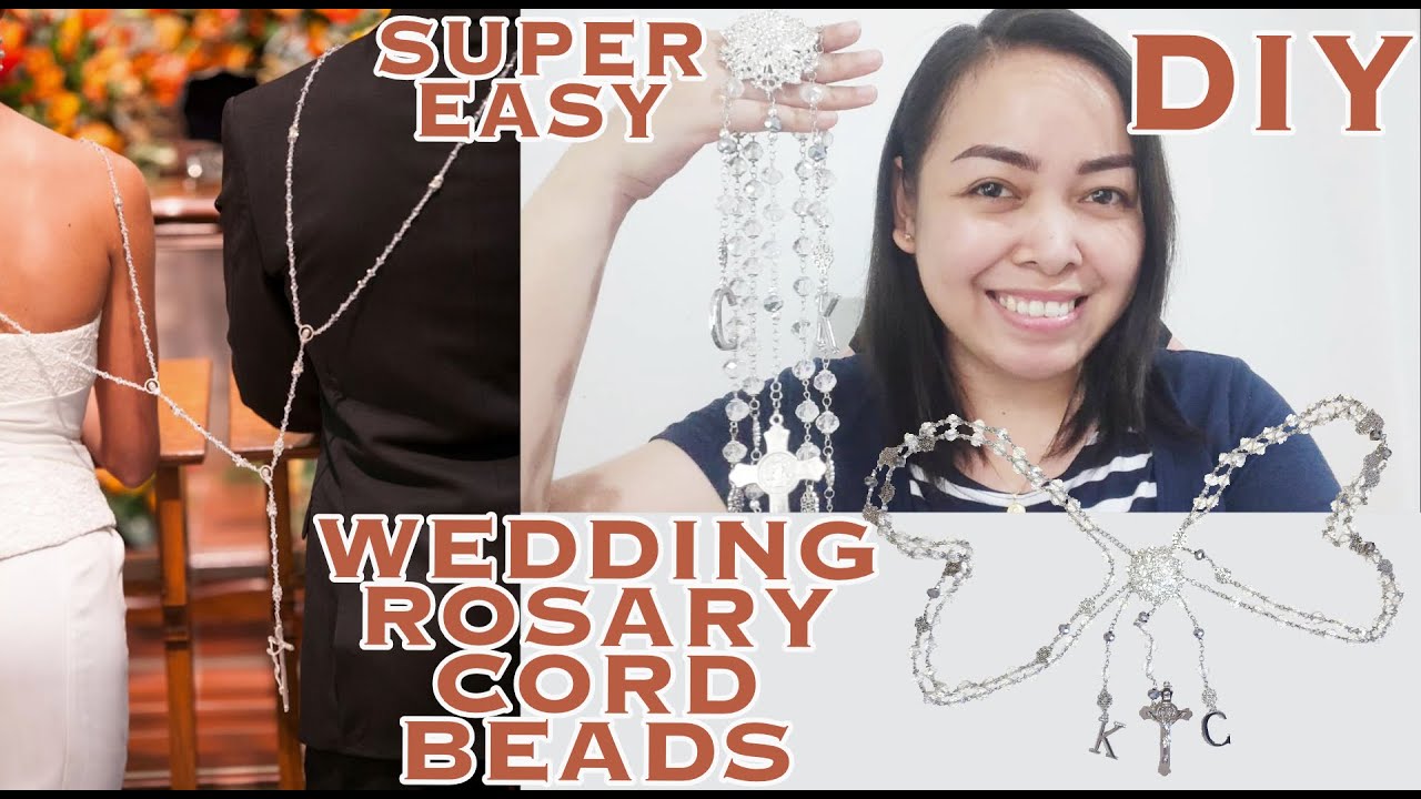SUPER EASY DIY CUSTOMIZED WEDDING ROSARY CORD BEADS