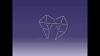 Theo Jansen strandbeest walking machine animated using CATIA