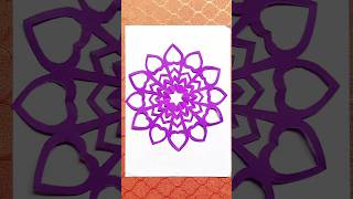 Easy Paper Cutting Design Anyone Can Make #shorts #diy #trending #papercutting #viral #shortfeed
