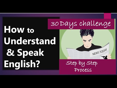 How to Understand & Speak English? | 30 Days Challenge | Learn English ...