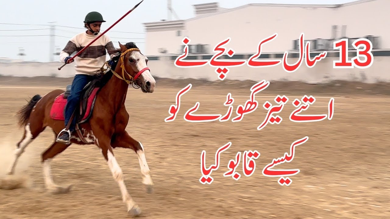 How 13 Years Old Boy Control Such a Fast Horse😯