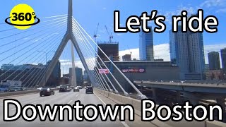 360° Video | Amazing bridge in Boston on the way to the Freedom Trail!