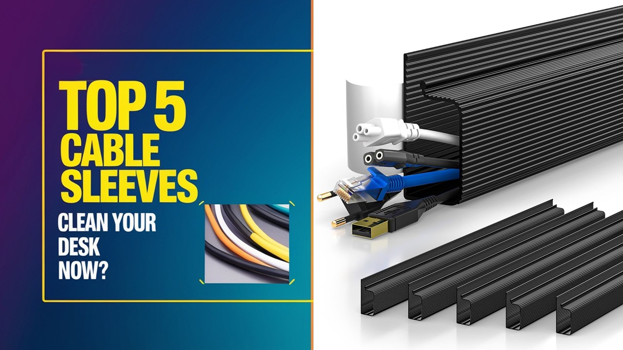Top 5 Best Cable Management Sleeves for Desk Setup (2026 Guide) - YouTube