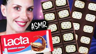 Sweet & Salty Chocolate Cracker Sandwich 🍫🧂 Whispering | First Taste ASMR #28