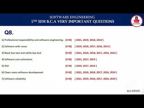 Software engineering most important questions  | 7 -year question papers | KUD | exam revision