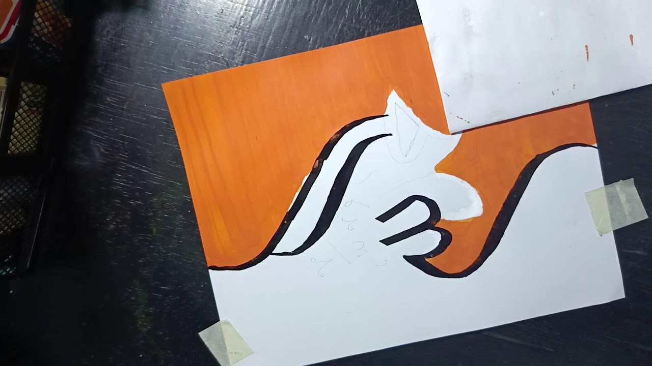 Belajar menggambar kaligrafi selama bulan ramadhan