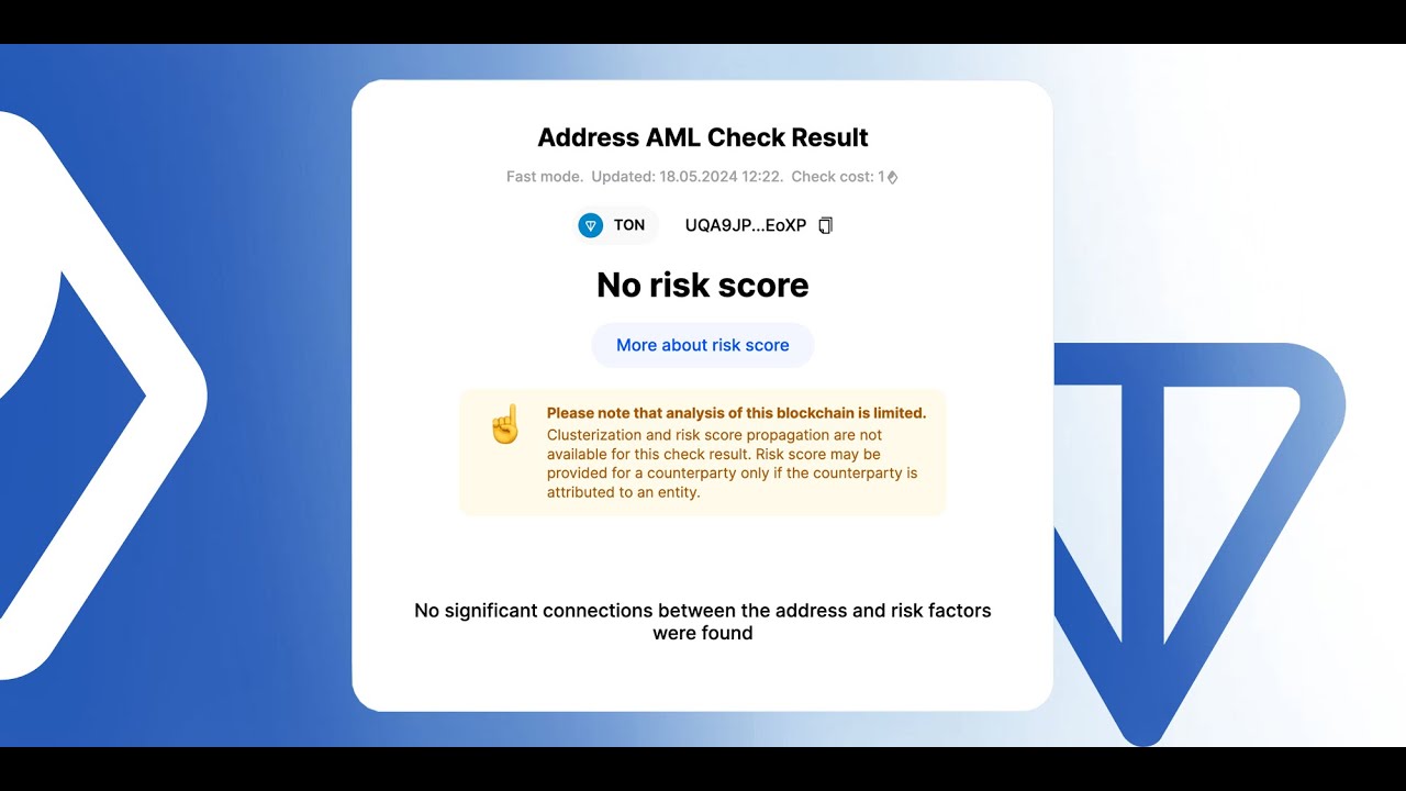 How to Check AML Risk of Your Own or Someone Else's TON Chain Wallet ...