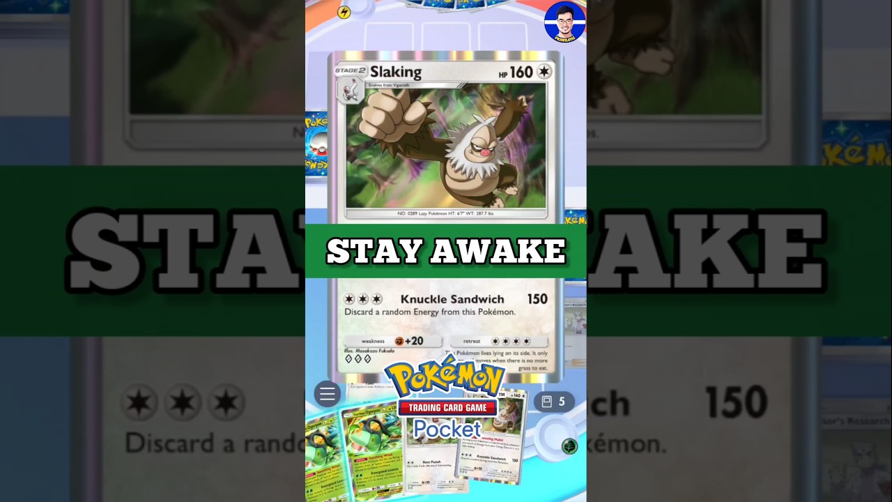 OGERPON keeps SLAKING awake in Pokemon TCG Pocket! 