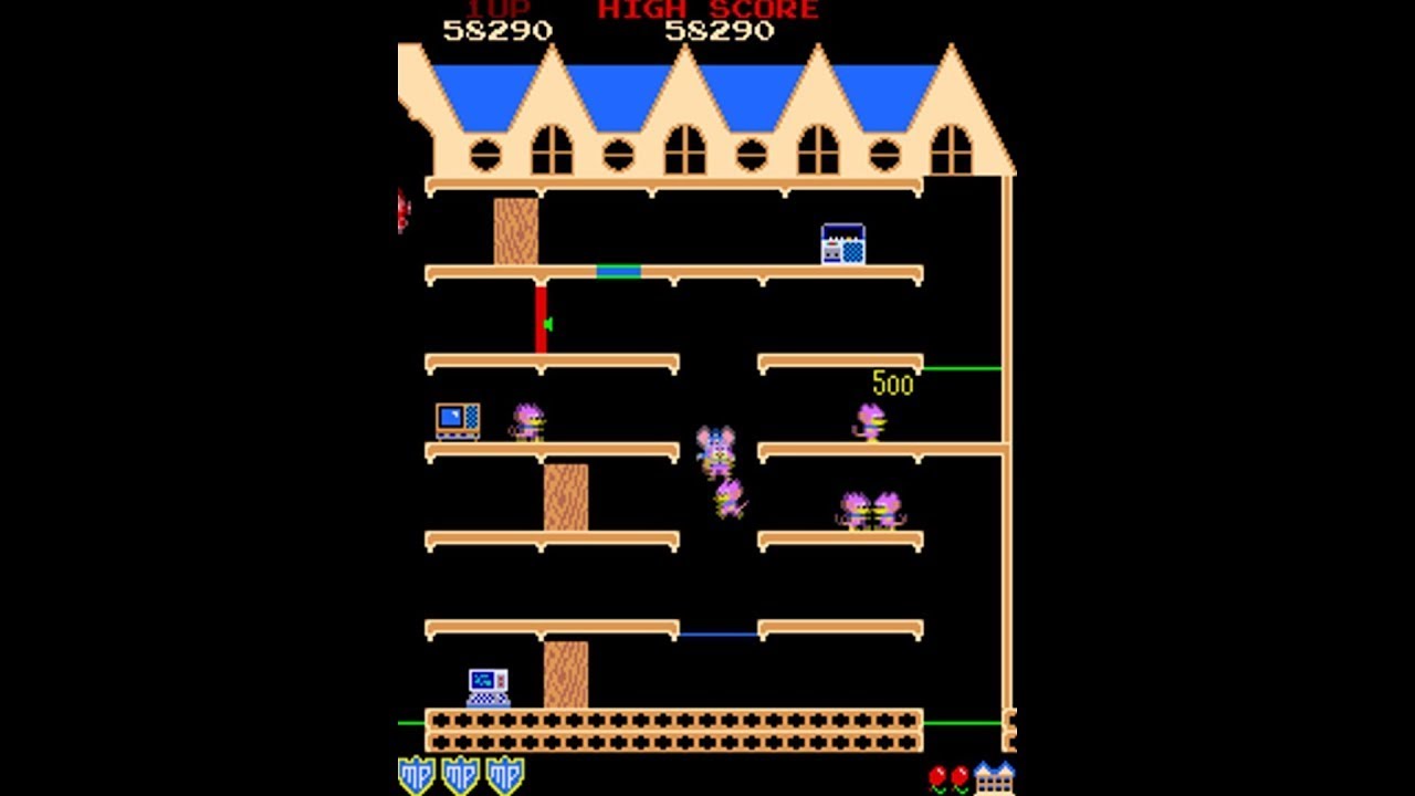 Mappy [Arcade Longplay] (1983) Namco {Japan} - YouTube