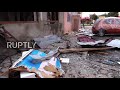 Nagorno-Karabakh: Destruction and debris in Stepanakert as fighting continues