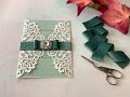 DIY Wedding Invitation - How to make your own invitations with Simple Dior Bow and Embellishment