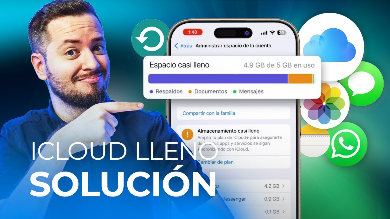 ¿Por qué me sale 'iCloud lleno' si mi iPhone tiene 256 GB?