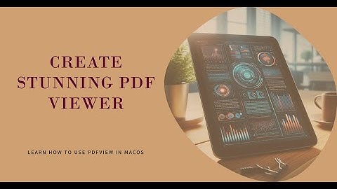 How to display PDF using PDFView in native MacOS app with PDFKit