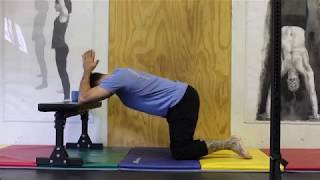 Kneeling prayer stretch
